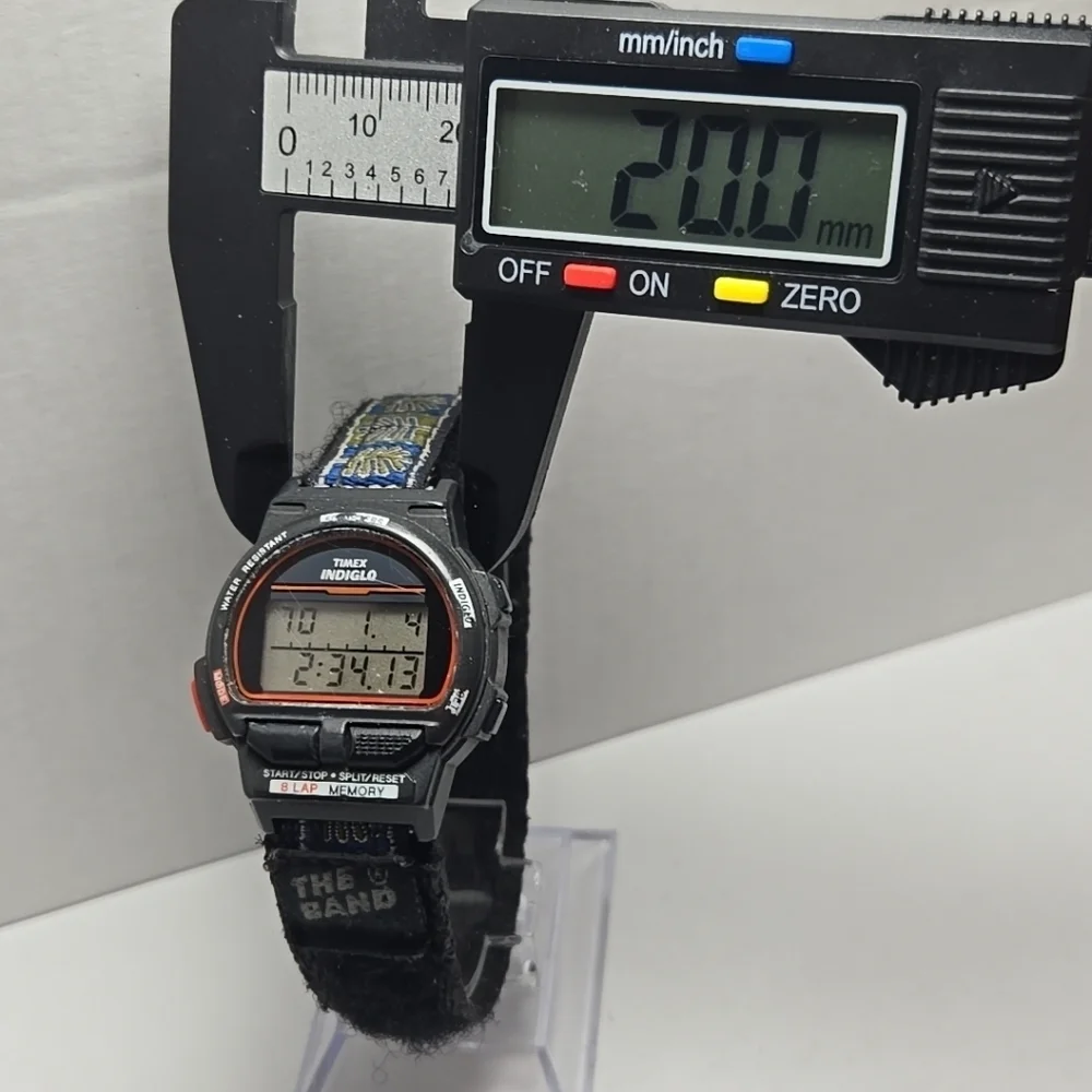 1994 Vintage Timex Ironman Triathlon 8 Lap 50M Chronograph Alarm New Battery